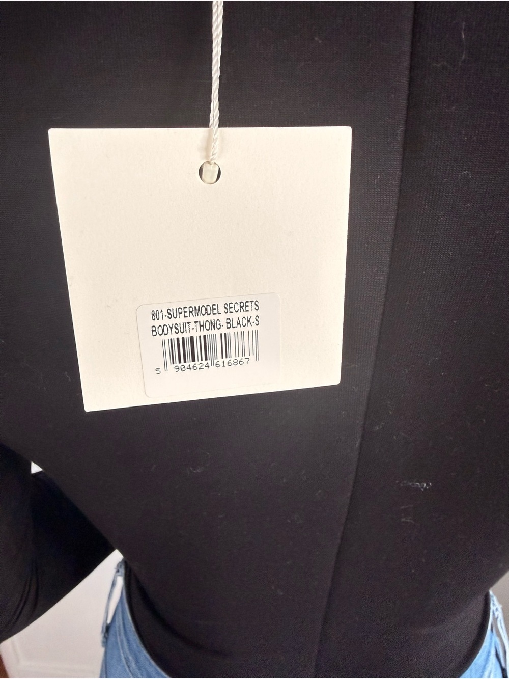 Black Cutout Turtleneck Long-Sleeve Bodysuit - Picture 6 of 6